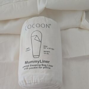 MummyLiner Sleeping Bag Liner - White
